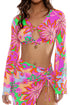 Luli Fama Vivi Il Momento Drawstring Loop Crop Top
